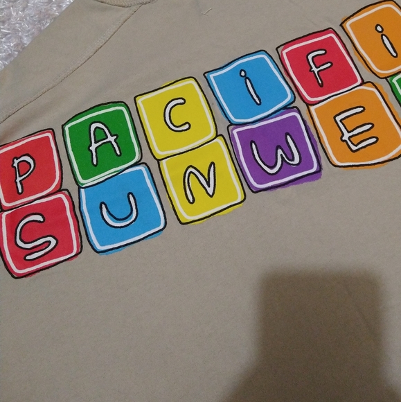 PacSun Secure The Bag Oversized T-Shirt Cream Tan Men's NWT - Picture 4 of 5